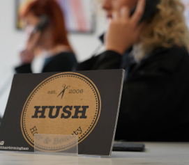 Hush Laser Salon Business Card Hush Laser Salon Business Card