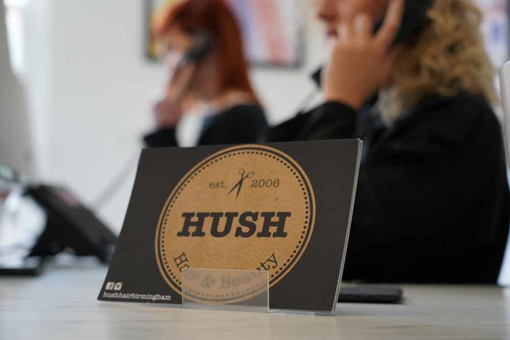 HUSH Hair Beauty Laser Salon Card HUSH Hair Beauty Laser Salon Card